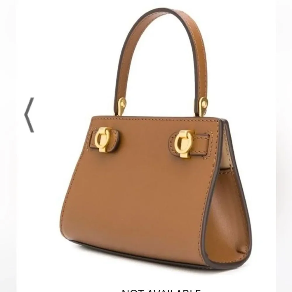 Tory Burch Lee Radziwill Nano Bag Moose Brow NEW